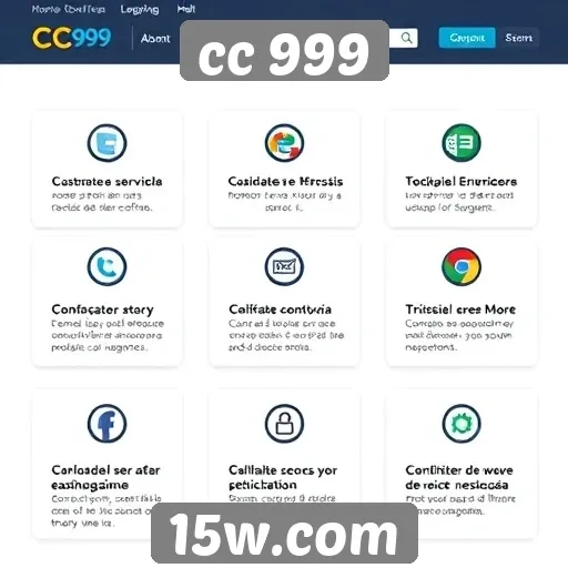 Avaliação das funcionalidades do site cc 999